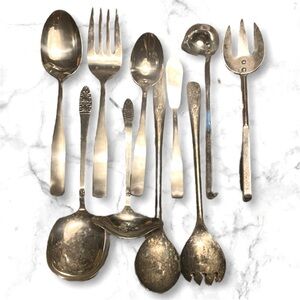 Vintage miscellaneous silverware flatware